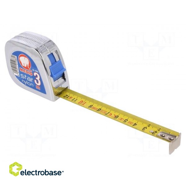 Measuring tape | L: 3m | Width: 19mm | Enclos.mat: ABS | measure image 1
