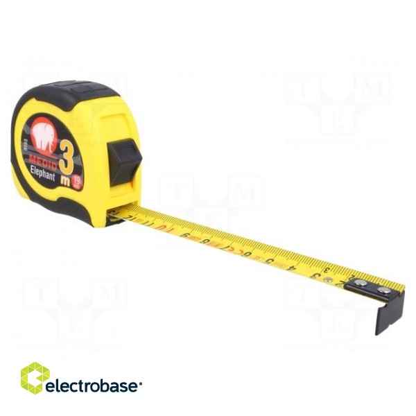 Measuring tape | L: 3m | Width: 19mm | Enclos.mat: ABS,elastolan image 1