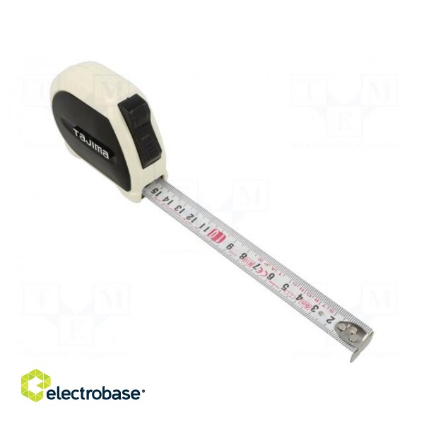 Measuring tape | L: 5m | Width: 19mm | Class: II | double-sided image 1