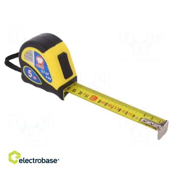 Measuring tape | L: 5m | Width: 25mm | Enclos.mat: ABS,elastolan image 1