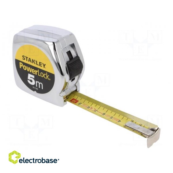 Measuring tape | L: 5m | Width: 25mm | Enclos.mat: metal | Class: II image 1