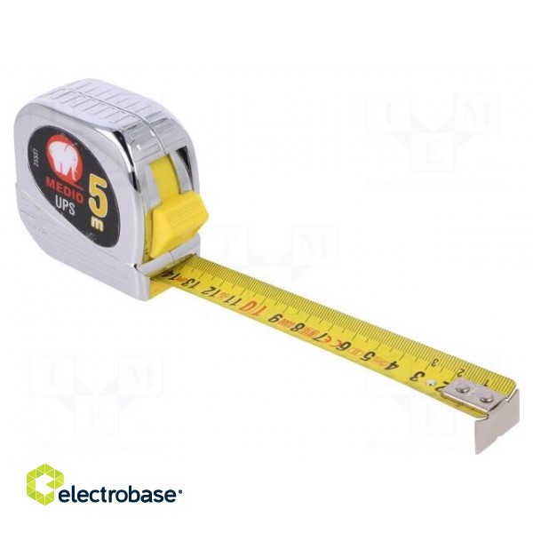 Measuring tape | L: 5m | Width: 25mm фото 1
