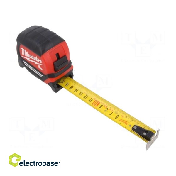 Measuring tape | L: 8m | Width: 27mm | magnetic