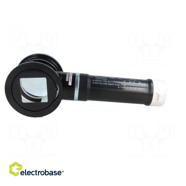 Hand magnifier | Mag: x5 | Lens: Ø50mm | Illumin: LED image 8