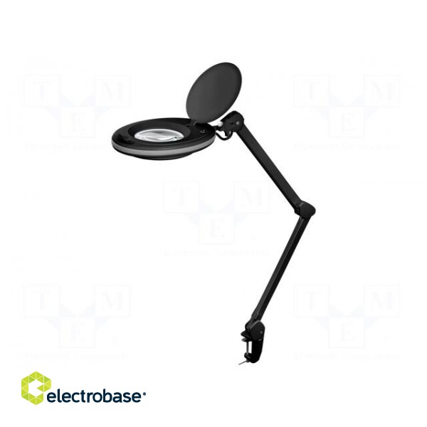 Desktop magnifier with backlight | 3dpt | Ø127mm | 8W | Plug: EU фото 1