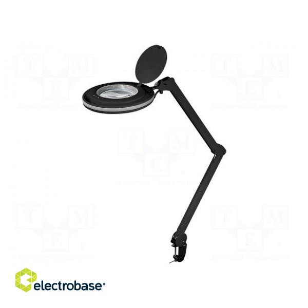 Desktop magnifier with backlight | 3dpt | Ø127mm | 9W | Plug: EU image 1