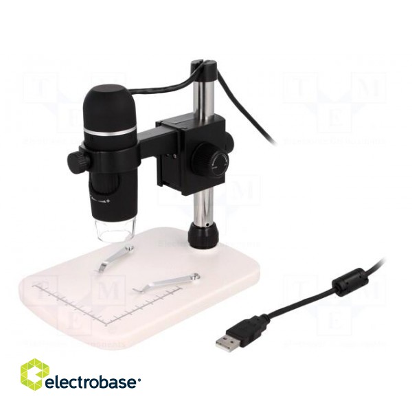 Digital microscope | Mag: x10÷x300 | Power supply: USB | Illumin: LED image 1
