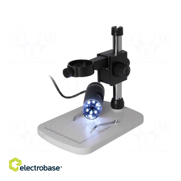 Digital microscope | Mag: x10÷x300 | 90g | Interface: USB 2.0 image 2