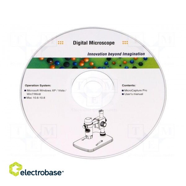 Digital microscope | Mag: x10÷x300 | 90g | Interface: USB 2.0 image 3
