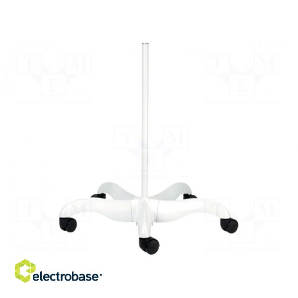 Mobile stand | Features: 5 wheels | Application: for lamps | white