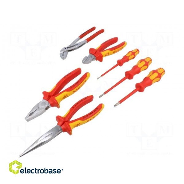 Kit: for assembly work | for electricians | bag | 7pcs. image 1