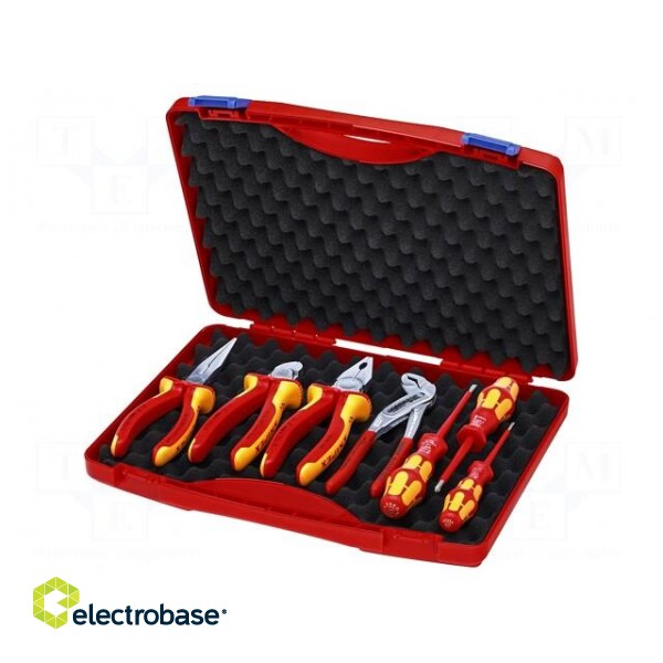 Kit: for assembly work | for electricians | bag | 7pcs. фото 2