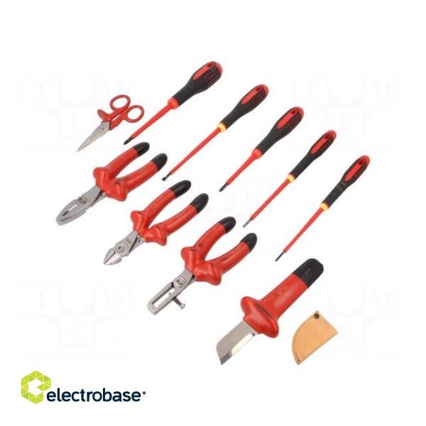 Kit: pliers, insulation screwdrivers | Pcs: 10 фото 1