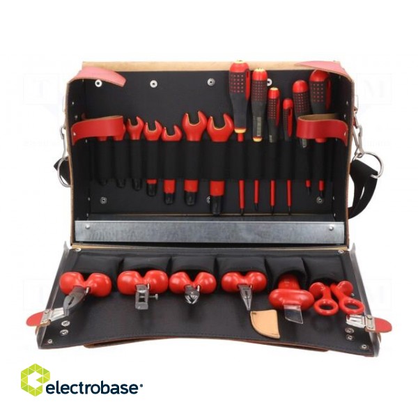 Kit: for assembly work | for electricians | 19pcs. image 1