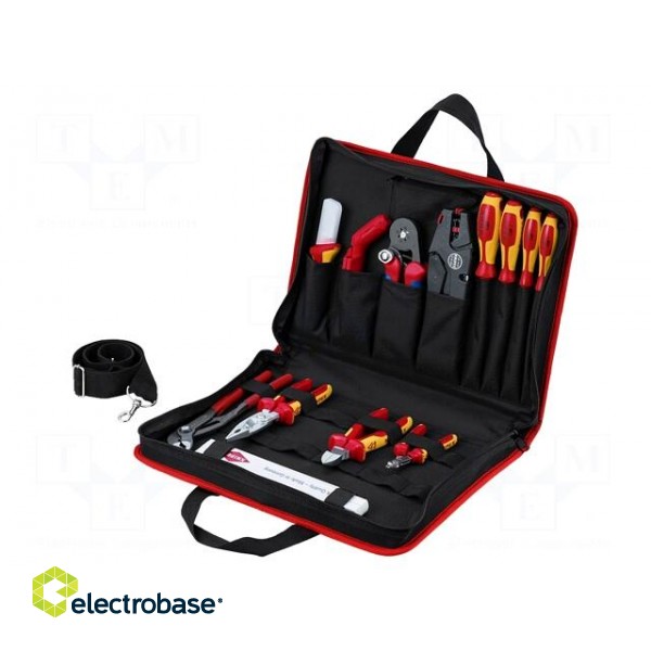 Kit: for assembly work | for electricians | case | 14pcs. фото 1
