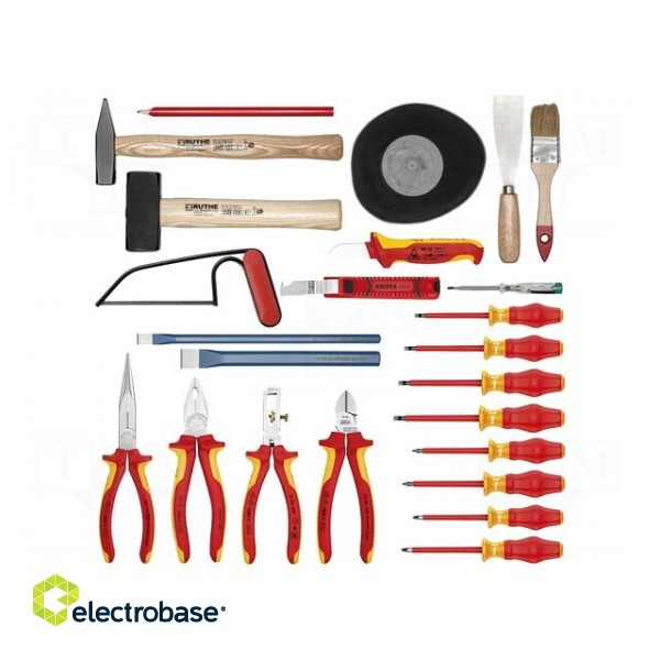 Kit: general purpose | for electricians | case | 24pcs. image 2
