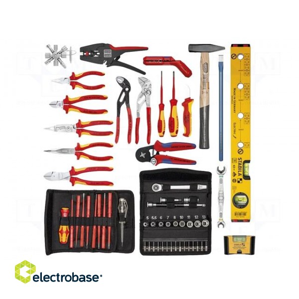 Kit: general purpose | for electricians | case | 63pcs. image 2