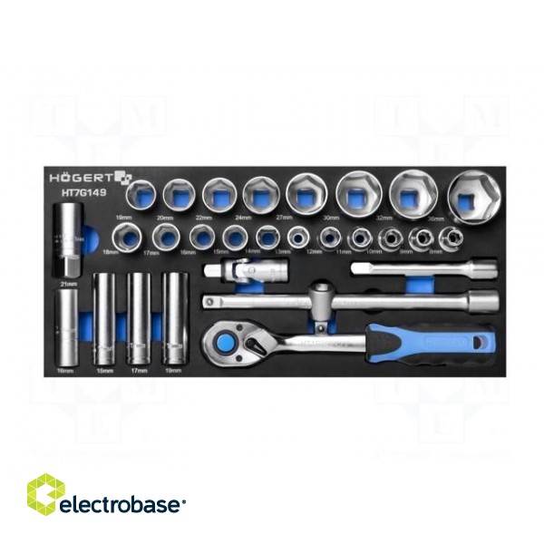 Tool: wrenches set | 28pcs | Kind of wrench: socket spanner