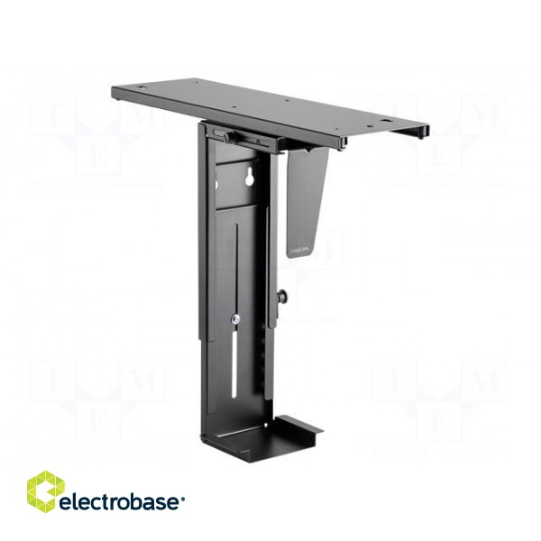 Adjustable desk handle | Colour: black | 10kg | V: twistable