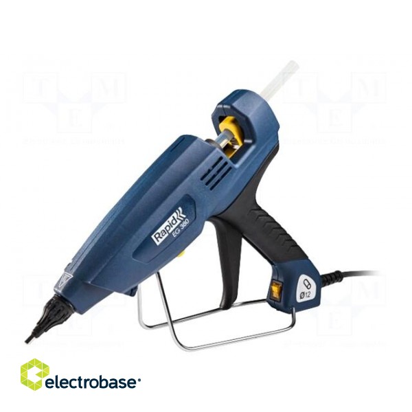 Hot melt glue gun | Ø: 12mm | 400W | 120÷240°C | Plug: EU | 5min | 230VAC