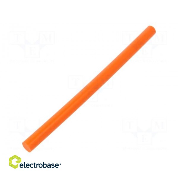 Hot melt glue | Ø: 11mm | orange | L: 200mm | Bonding: 15÷20s | 5pcs. фото 2