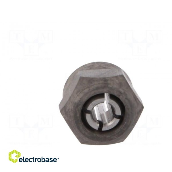 Collet | steel | V: with flange nut | Shape: hexagonal | 6mm image 5