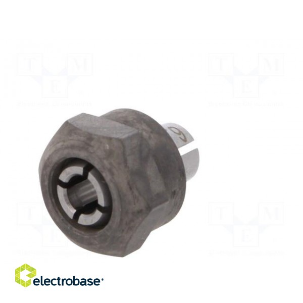 Collet | steel | V: with flange nut | Shape: hexagonal | 6mm image 6