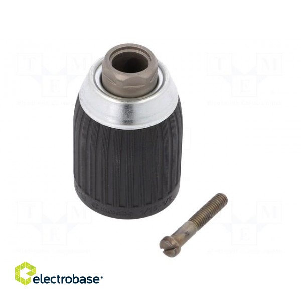 Drill holder | 1.5÷13mm | L: 72.4mm | metal,plastic | V: single sleeve image 1