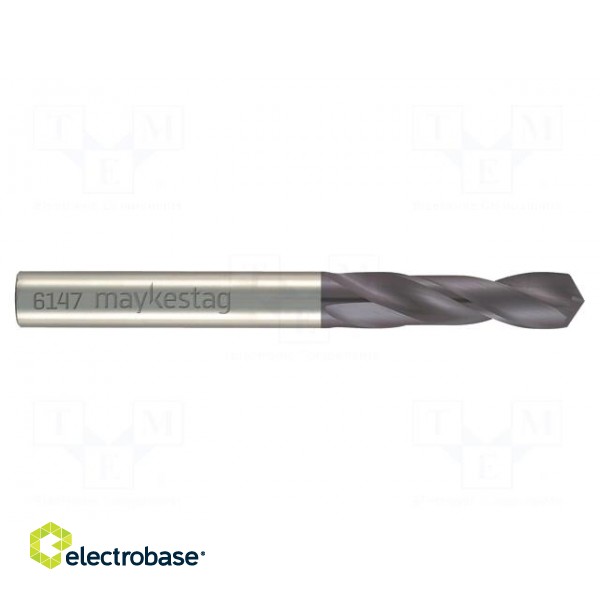 Drill bit | for metal | Ø: 3.5mm | L: 52mm | cemented carbide