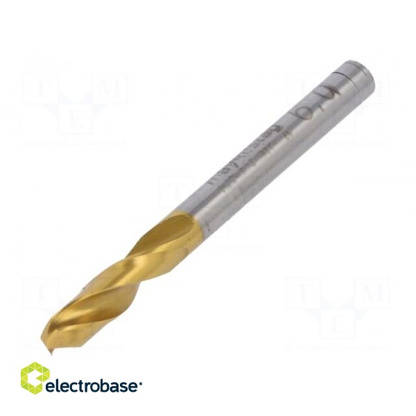 Drill bit | for metal | Ø: 6mm | L: 66mm | HSS-CO | Features: grind blade image 1