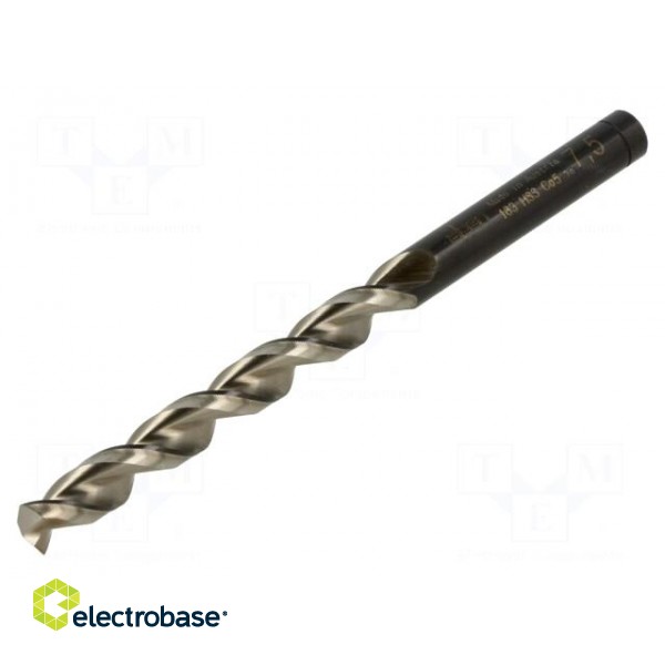 Drill bit | for metal | Ø: 7.5mm | L: 109mm | Working part len: 69mm