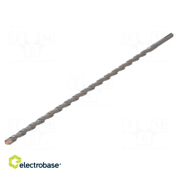 Drill bit | for concrete | Ø: 12mm | L: 450mm | metal | cemented carbide image 1