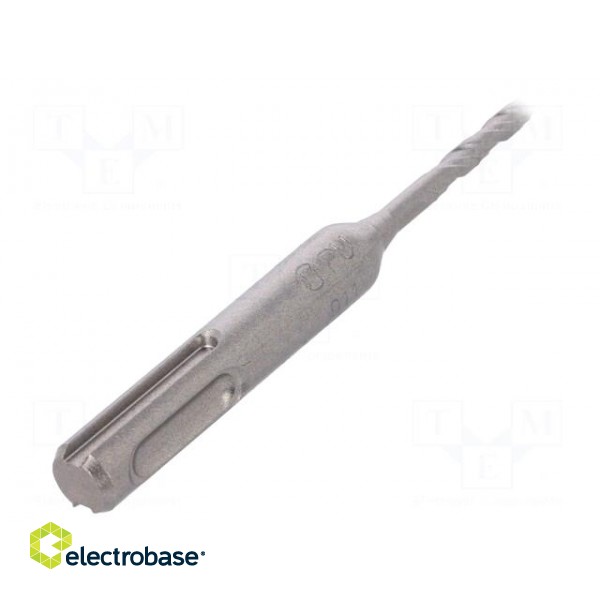 Drill bit | for concrete | Ø: 4mm | L: 110mm | metal | cemented carbide фото 2