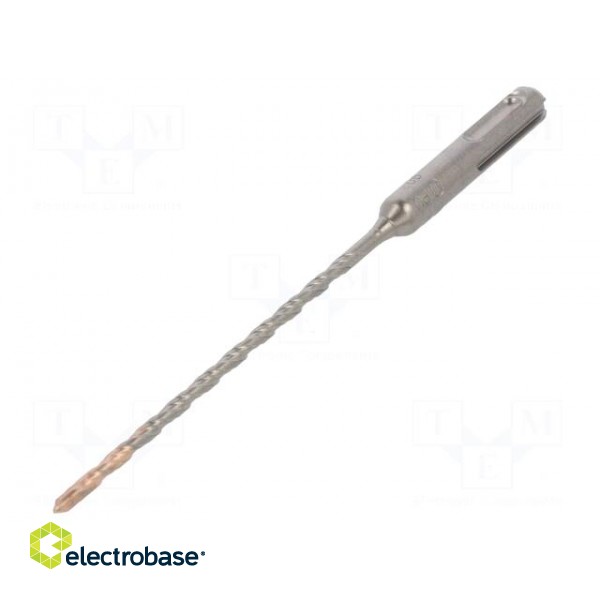 Drill bit | for concrete | Ø: 4mm | L: 160mm | metal | cemented carbide image 1