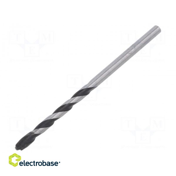Drill bit | for concrete | Ø: 4mm | L: 75mm | WS,cemented carbide фото 1