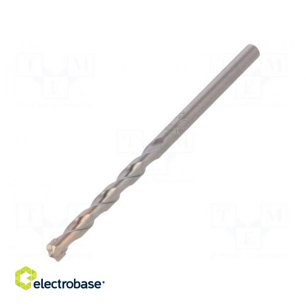 Drill bit | for concrete | Ø: 5mm | L: 85mm | metal | cemented carbide image 1