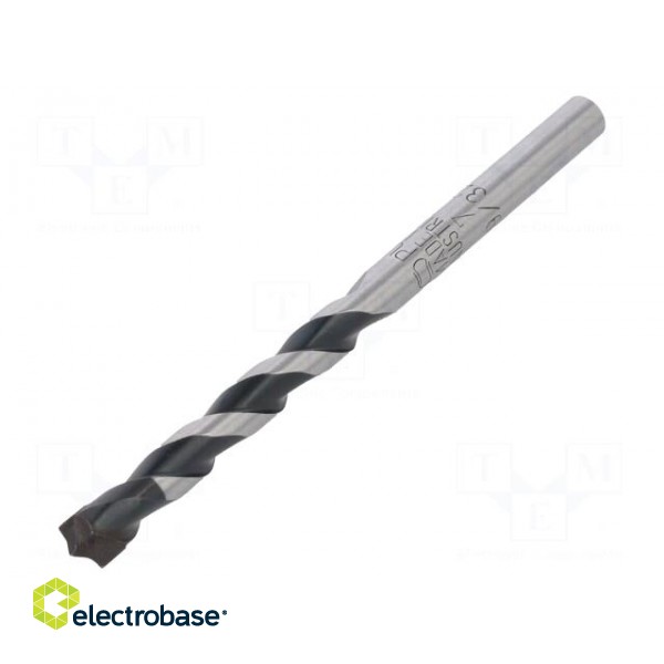 Drill bit | for concrete | Ø: 7mm,9/32" | L: 100mm | metal | blister image 1
