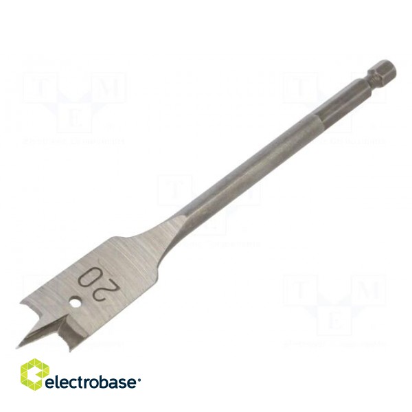 Drill bit | for wood,feather | Ø: 20mm | L: 152mm