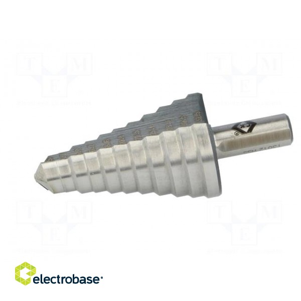 Drill bit | for thin tinware | Ø: 12.5÷32.5mm | HSS | Steps: 11 image 3