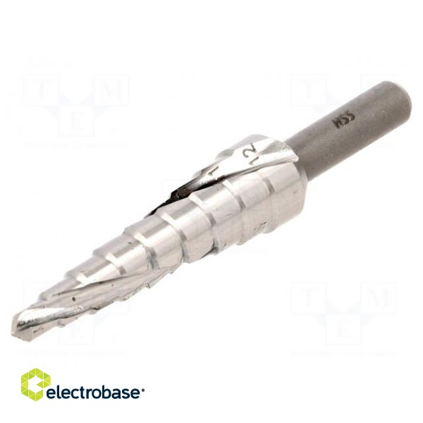 Drill bit | for thin tinware,plastic | Ø: 4÷12mm | HSS | 6mm image 1