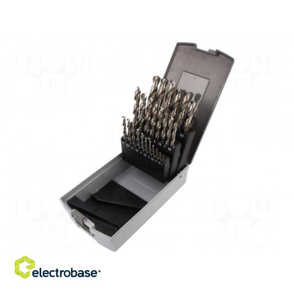 Drill set | for metal | high speed steel grounded HSS-G | 25pcs. фото 1