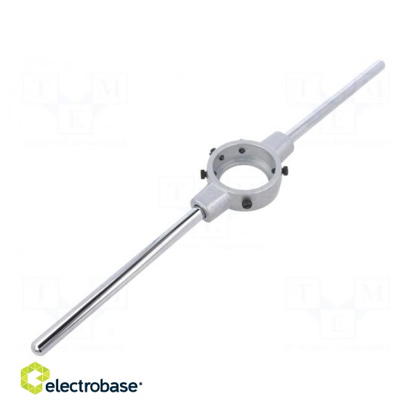 Diestock | cast zinc | Grip capac: BSW 7/8"-1",M22-M24 | L: 560mm image 1