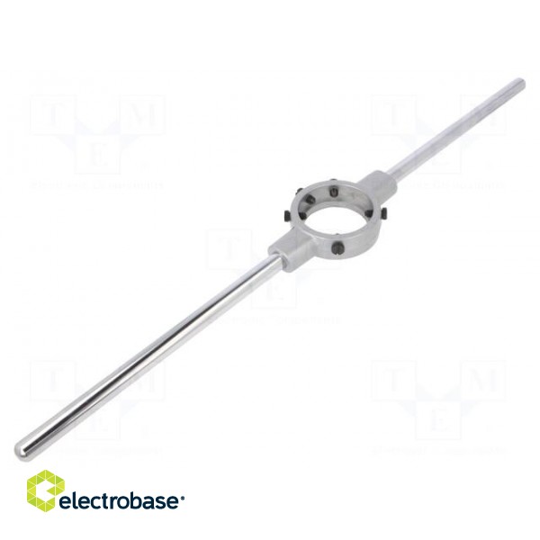 Diestock | cast zinc | Grip capac: G 7/8"-G 1",Mf27-Mf36 | L: 630mm image 2