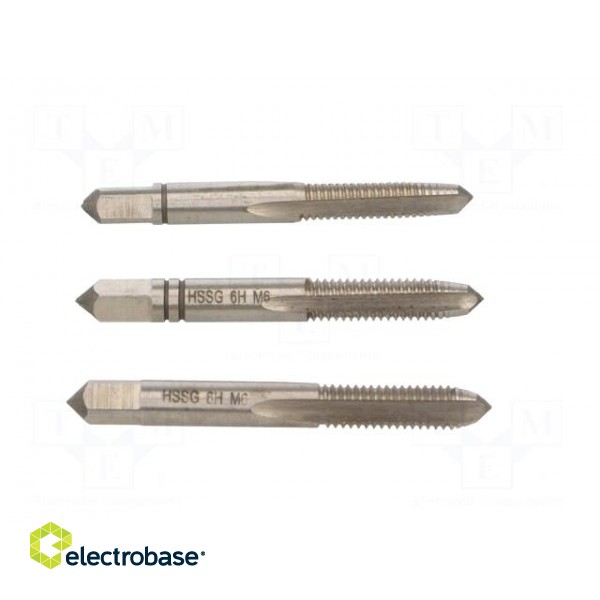 Kit: for threading | Pcs: 3 | for blind holes,to the through holes фото 7