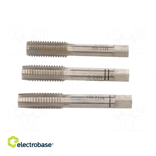 Kit: for threading | Pcs: 3 | for blind holes,to the through holes image 3