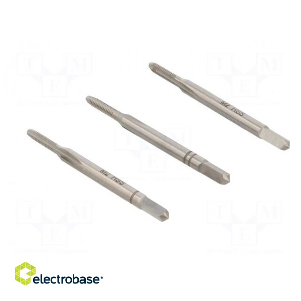 Kit: for threading | Pcs: 3 | for blind holes,to the through holes фото 4