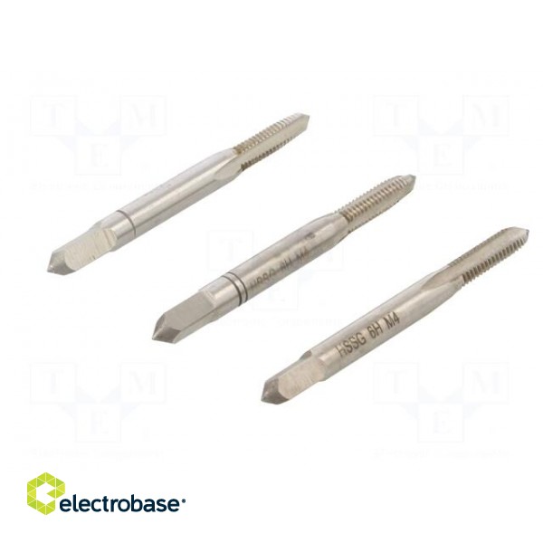 Kit: for threading | Pcs: 3 | for blind holes,to the through holes image 6