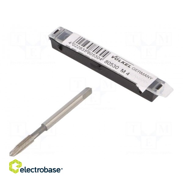 Tap | high speed steel grounded HSS-G | M4 | 0.7 | 53mm | 3,15mm
