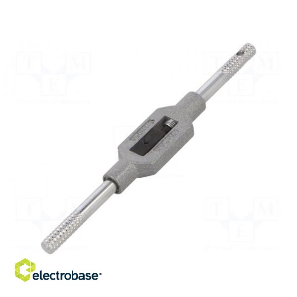 Tap wrench | cast zinc | Grip capac: 1/16"-1/4",M1-M8 | 130mm