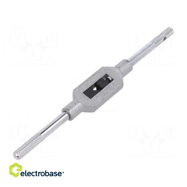 Tap wrench | cast zinc | Grip capac: 1/16"-3/8",G 1/8",M1-M10